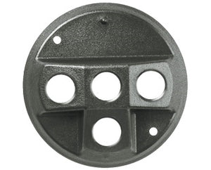 RAB C4TB Round Tuffy Cover, 4 Hole, Black