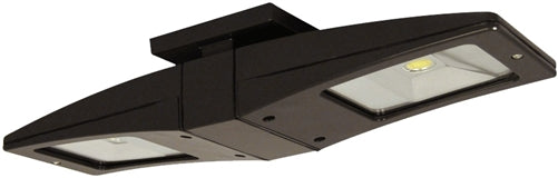 RAB CLED2X10BB/PCS 2X10W LED Ceiling Light, 5000K Color Temperature (Cool), with 120V Swivel Photocell, Bronze Finish