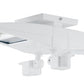 RAB CLED2X13YMS2W-BL 26W Ceiling LED LSMART with Mini Sensor, 3000K Color Temperature (Warm), Bi-Level Operation, White Finish