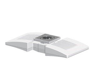 RAB CLED2X26NW 2X26W LED Ceiling Light, 4000K Color Temperature (Neutral), White Finish