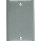 RAB CR1 Blank Rectangular Cover, Silver Gray