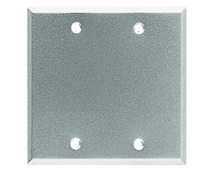 RAB CR2 Blank Rectangular Cover, Silver Gray