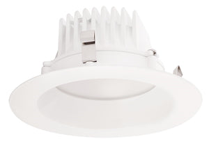 RAB DLED4R8YY 8W 4 inch LED Retrofit Downlight, 2700K, 488 Lumens, 84 CRI, Without Baffle, White Finish