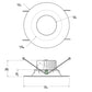 RAB DLED5R8YN/BAF 8W 5 inch LED Retrofit Downlight, 3500K, 556 Lumens, 86 CRI, With Baffle, White Finish