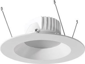 RAB DLED5R8YY 8W 5 inch LED Retrofit Downlight, 2700K, 523 Lumens, 84 CRI, Without Baffle, White Finish