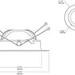 RAB DLED6R12YY/BAF 12W 6 inch LED Retrofit Downlight, 2700K, 675 Lumens, 84 CRI, With Baffle, White Finish