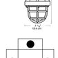 RAB EB124-3/4 300W Explosionproof Bracket with Die Cast Guard, 4 Hub Count, 3/4" H Hub Size, Silver Gray Finish
