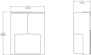RAB ENTRA12NW 12W LED Doorway Light, No Photocell, 4000K (Neutral), 982 Lumens, 88 CRI, White Finish