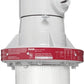 RAB EX12T-3/4 300W Explosionproof Ceiling Fixture, 8 Hub Count, 1/2" H Hub Size, Silver Gray Finish