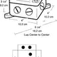 RAB EXJ2 Junction Box 8 Hubs 1/2" Cover 3/4 Hub, Compatible with Explosionproof Fixture