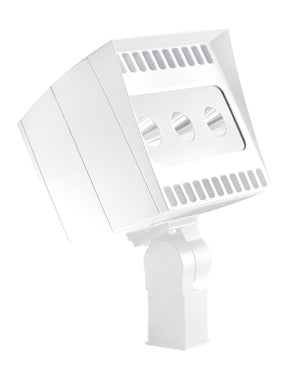 RAB EZLED78SFW/PCS2 78W Slipfitter  Mount LED Spotlight, 5000K (Cool), 6357 Lumens, 68 CRI, 277V Button Photocell, 3H x 3V Beam Distribution, White Finish