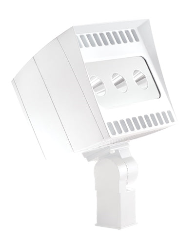 RAB EZLED78SFYB44W/PCS2 78W Slipfitter  Mount LED Spotlight, 3000K (Warm), 5466 Lumens, 80 CRI, 277V Button Photocell, 4H x 4V Beam Distribution, White Finish