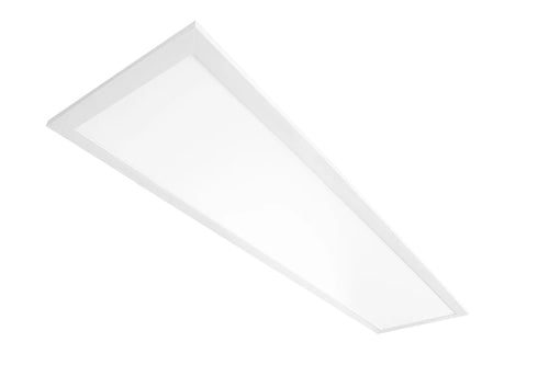 RAB EZPAN1X4-40N/D10 1' x 4' Recessed LED Panel, 40 Watts, 4000K Color Temperature, 82 CRI, 120V-277V, White Finish