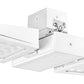 RAB FALCOR80YW/480 80W Falcor 2 Heads Fixture LED High Bay, No Photocell, 3000K (Warm), 5895 Lumens, 81 CRI, 480V, Standard Operation, Not DLC Listed, White Finish