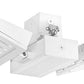 RAB FALCORA80NW/480 80W Falcor Aisle 2 Heads Fixture LED High Bay, No Photocell, 4000K (Neutral), 6407 Lumens, 75 CRI, 480V, Standard Operation, Not DLC Listed, White Finish