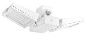 RAB FALCORA80YW 80W Falcor Aisle 2 Heads Fixture LED High Bay, No Photocell, 3000K (Warm), 5954 Lumens, 81 CRI, 120-277V, Standard Operation, Not DLC Listed, White Finish