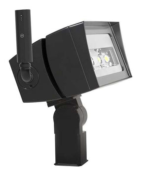 RAB FFLED120SF/D10/LC 120W LED Floodlight, Slipfitter Mount, No Photocell, 5000K (Cool), 16106 Lumens, 75 CRI, 120-277V, 7H x 6V Beam Distribution, Dimmable, DLC Premium Listed, Standard Operation, Bronze Finish