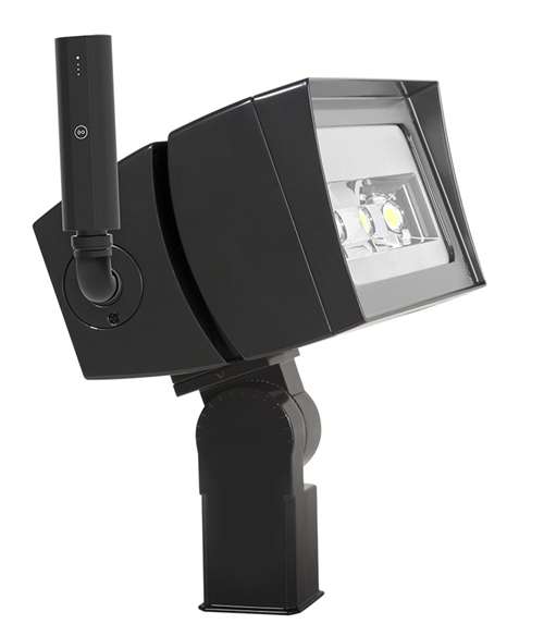 RAB FFLED120TY/D10/LC 120W LED Floodlight, Trunnion Mount, No Photocell, 3000K (Warm), 15838 Lumens, 72 CRI, 120-277V, 7H x 6V Beam Distribution, Dimmable, DLC Premium Listed, Standard Operation, Bronze Finish