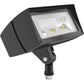 RAB FFLED18/PCU Floodlight 18W LED Floodlight, Swivel Arm, 5000K Cool White Bronze Finish with 120V Button Photocell