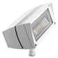 RAB FFLED18DCW 18W Solar LED Floodlight, 5000K (Cool), 1681 Lumens, 69 CRI, White Finish