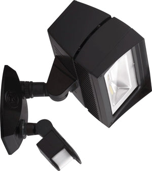 RAB FFLED18NMS LED LFLOOD 18W with Mini Sensor, 4000K Color Temperature, Bronze Finish