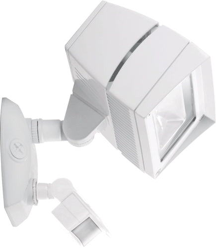 RAB FFLED18YMSW LED LFLOOD 18W with Mini Sensor, 3000K Color Temperature, White Finish
