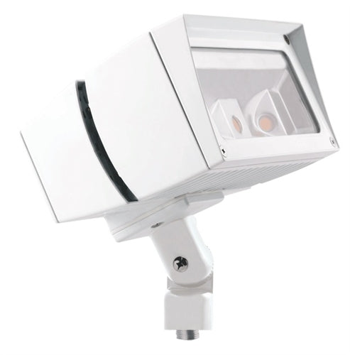 RAB FFLED39NW 39W Arm Mount LED Floodlight, No Photocell, 4000K (Neutral), 3902 Lumens, 83 CRI, 7H x 6V Beam Distribution, Standard Operation, White Finish