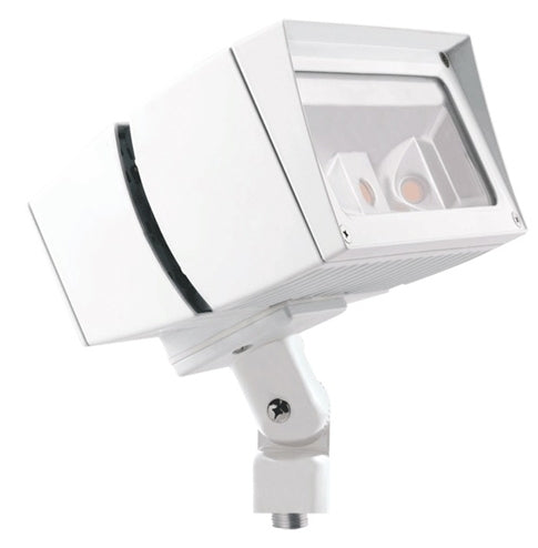 RAB FFLED39NW/PCS 39W Arm Mount LED Floodlight, 120V Swivel Photocell, 4000K (Neutral), 3902 Lumens, 83 CRI, 7H x 6V Beam Distribution, Standard Operation, White Finish