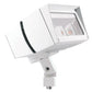 RAB FFLED39YW 39W Arm Mount LED Floodlight, No Photocell, 3000K (Warm), 3644 Lumens, 82 CRI, 7H x 6V Beam Distribution, Standard Operation, White Finish