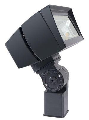 RAB FFLED80SFN/D10/PC2 80W Slipfitter Mount LED Floodlight, 277V Button Photocell, 4000K (Neutral), 9157 Lumens, 72 CRI, 208-277V, 7H x 6V Beam Distribution, Dimmable Operation, DLC Listed, Bronze Finish