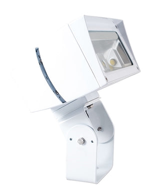 RAB FFLED80TNB55W 80W Trunnion Mount LED Floodlight, No Photocell, 4000K (Neutral), 7572 Lumens, 71 CRI, 120-277V, 5H x 5V Beam Distribution, Standard Operation, Not DLC Listed, White Finish