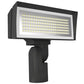 RAB FFLEDMSF 52W Slipfitter Mount LED Floodlight, 4000K/5000K, 8138-10813 Lumens, 82 CRI, Bronze Finish