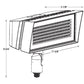 RAB FFLEDMY 52W Knuckle Mount LED Floodlight, 4000K/5000K, Field Adjustable 80W/52W, 120-277V, Bronze