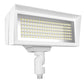 RAB FFLEDMYW 52W Knuckle Mount LED Floodlight, 4000K/5000K, Field Adjustable 80W/52W, 120-277V, White