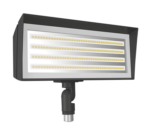 RAB FFLEDS 26W Knuckle  Mount LED Floodlight, 4000K/5000K, 2615-6243 Lumens, 82 CRI, Bronze Finish