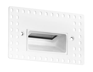 RAB FSLEDH3Y/120/TL 3W LED Steplight Recessed, 3000K (Warm), 37 Lumens, 82 CRI, 120V, Horizontal Model, Trimless, Bronze Finish