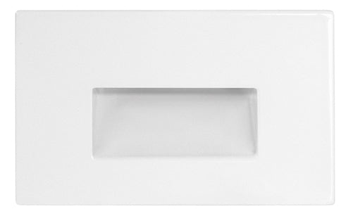 RAB FSLEDH3YYW/120 3W LED Steplight Recessed, 2700K (Residential Warm), 82 Lumens, 79 CRI, 120V, Horizontal Model, White Finish