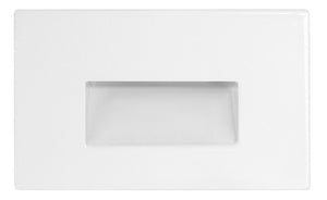 RAB FSLEDH3YYW/120 3W LED Steplight Recessed, 2700K (Residential Warm), 82 Lumens, 79 CRI, 120V, Horizontal Model, White Finish