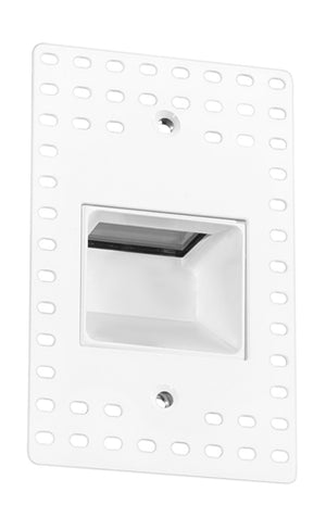 RAB FSLEDV3NS/120/TL 3W LED Steplight Recessed, 4000K (Neutral), 60 Lumens, 82 CRI, 120V, Vertical Model, Trimless, Silver Finish