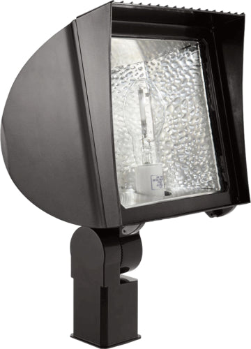 RAB FX150SFQT/PC2 FlexFlood Light Slipfitter Mount 150W High Pressure Sodium Lamp 120V-277V Bronze Color with 277V Photocontrol