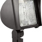 RAB FXF84SFQT/PC 84W Slipfitter Mount Compact Fluorescent Floodlight, Button Photocell 120V, 6400 Lumens, Bronze Finish
