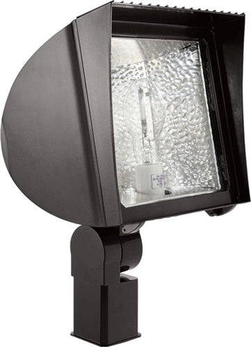 RAB FXF84SFQT/PC2 84W Slipfitter Mount Compact Fluorescent Floodlight, Button Photocell 277V, 6400 Lumens, Bronze Finish