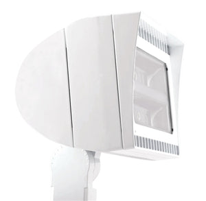RAB FXLED78SFNW 78W Slipfitter Mount LED Floodlight, 4000K (Neutral), 6734 Lumens, 81 CRI, Standard Operation, White Finish