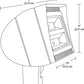 RAB FXLED78SFNW/D10 78W Slipfitter Mount LED Floodlight, 4000K (Neutral), 6734 Lumens, 81 CRI, Dimmable Operation, White Finish