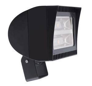 RAB FXLED78T 78W Trunnion Mount LED Floodlight, 5100K (Cool), 7597 Lumens, 67 CRI, Standard Operation, Bronze Finish