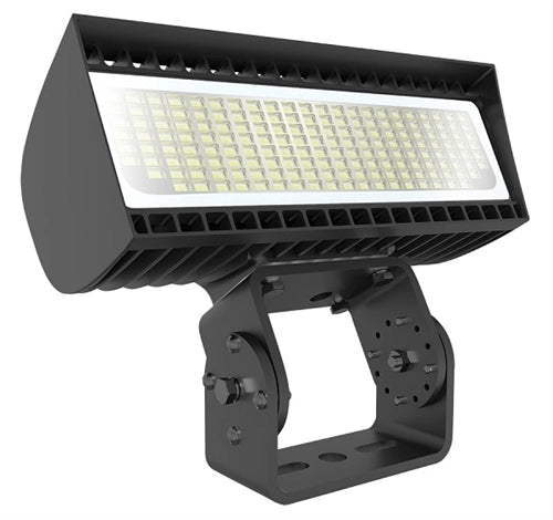 RAB FXLEDST/7PR Field Adjustable Light Output 168W/132W/97W/69W, Trunnion Mount LED Floodlight, 4000/5000K, 120-277V, Bronze Finish