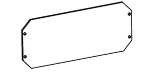 RAB GDFFLED39P Polycarbonate Shield, Compatible with FFLED52, FFLED39, FFLED26, Polycarbonate Finish