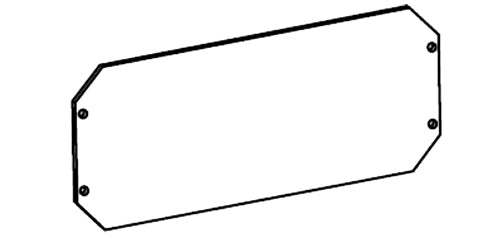 RAB GDFFLED39P Polycarbonate Shield, Compatible with FFLED52, FFLED39, FFLED26, Polycarbonate Finish
