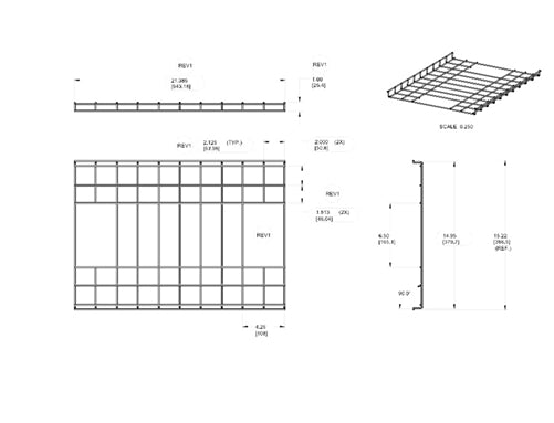 RAB GDRAIL20W Wire Guard for RAIL 95W, RAIL 150W
