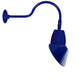 RAB GN1LED13NRAC11BL 13W LED Gooseneck Cone Shade with 24" Goose Arm, 4000K Color Temperature (Neutral), Rectangular Reflector, 11" Angled Cone Shade, Royal Blue Finish